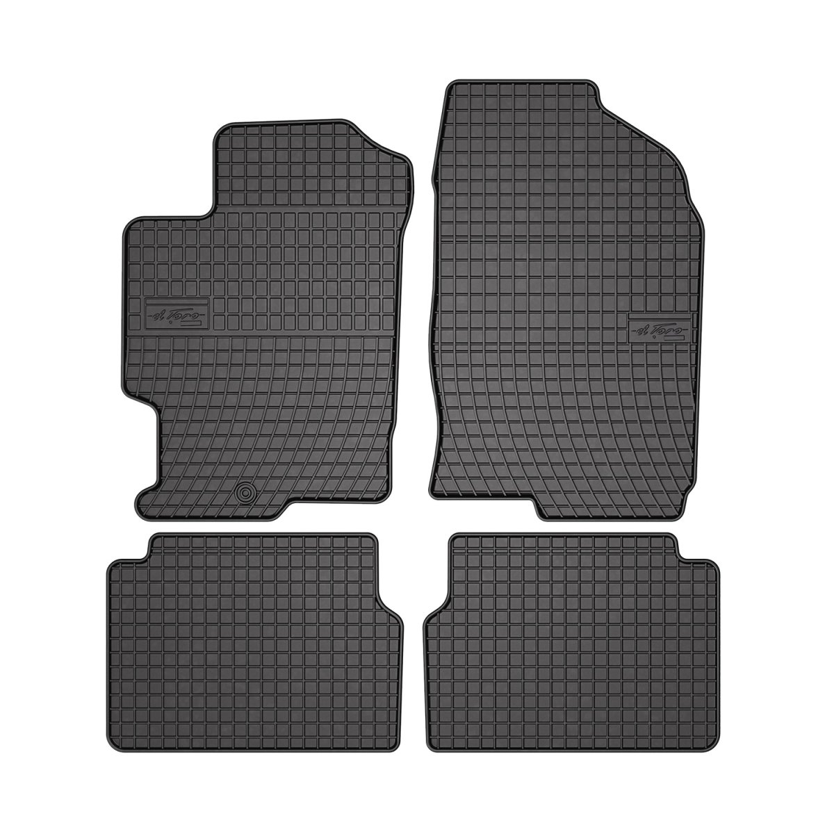 Mazda 6 Floor Mats - Omac - Rubber - Black - '03-'08